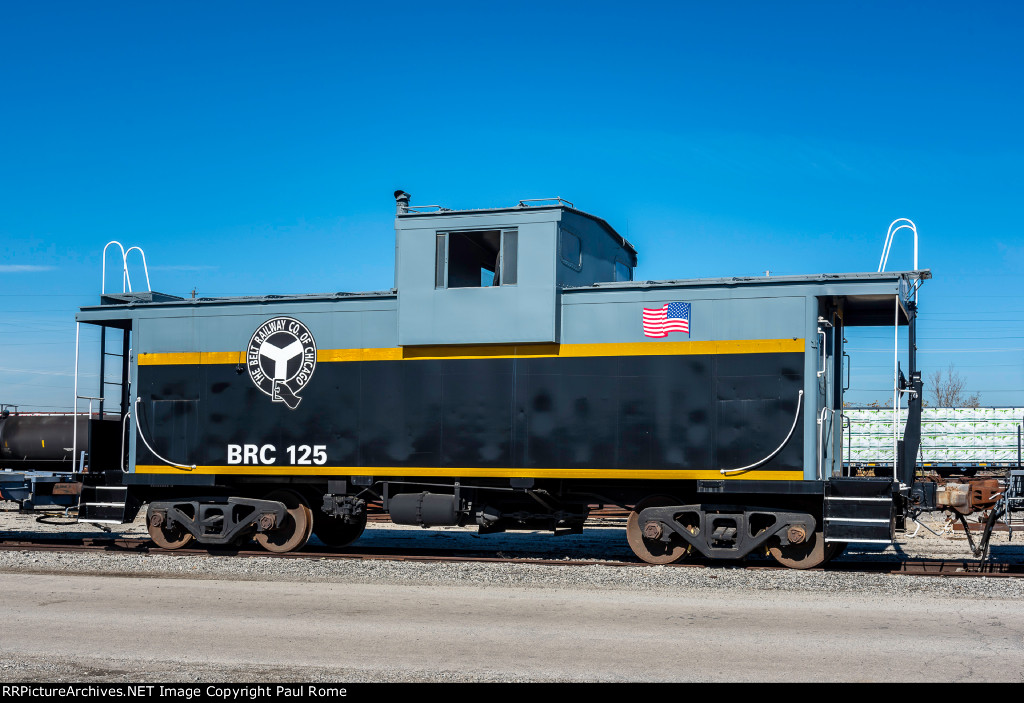 BRC 125, Wide Vision Caboose at BRC Clearing Yard